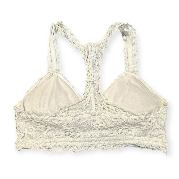 MAURICES White Eyelet Lace Racerback Bralette Size XS - Picture 3 of 5